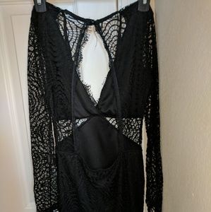 Little black lace dress